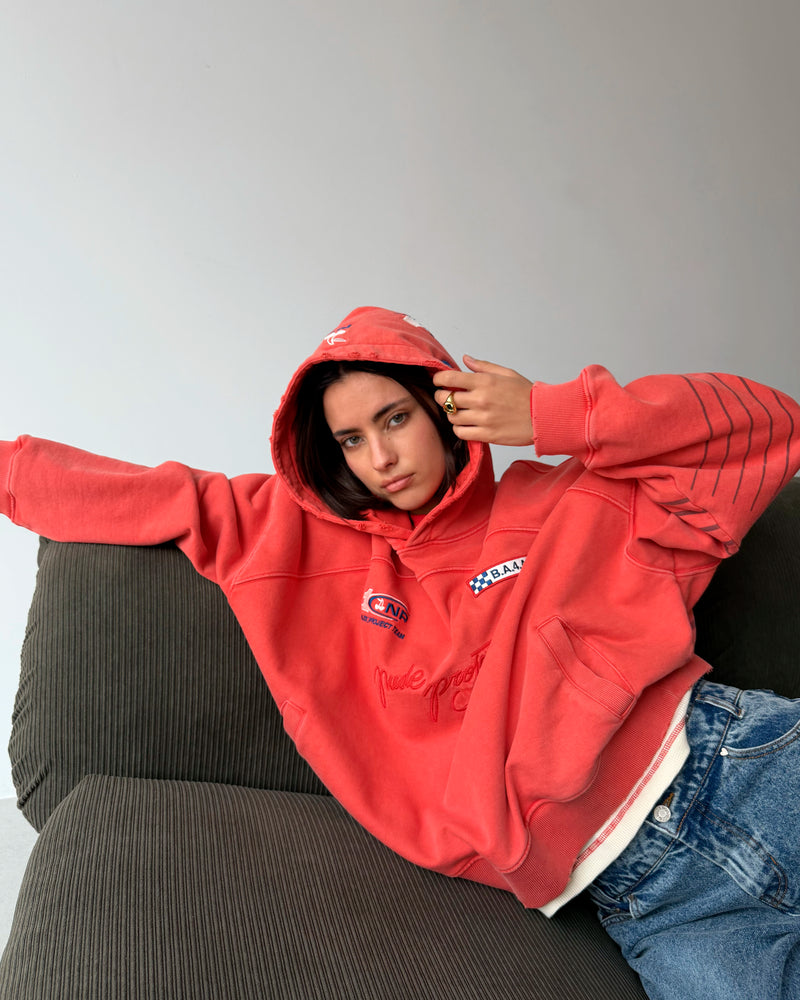 Fuel Hoodie Washed Red