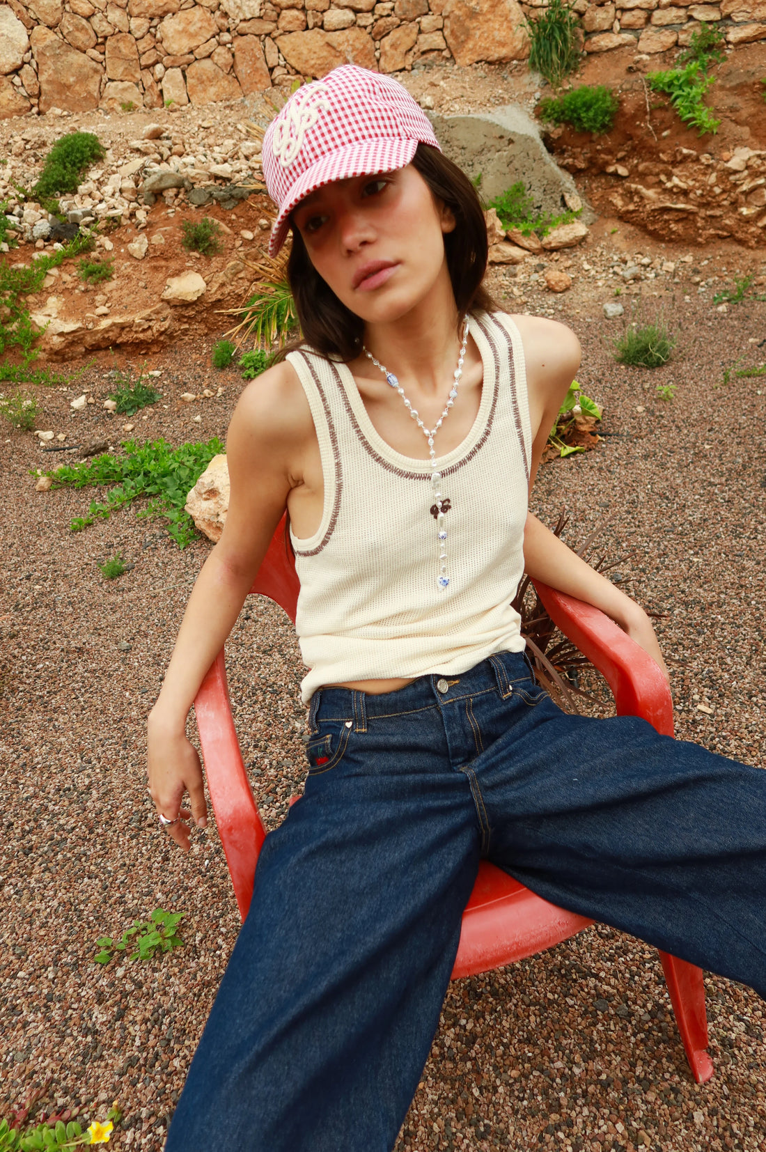 Contrast Stitch Tank Top 2xPack