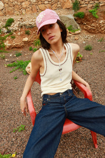 Contrast Stitch Tank Top 2xPack