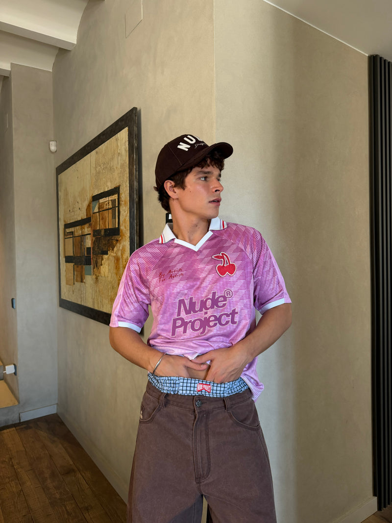 Radja Football Tee Pink