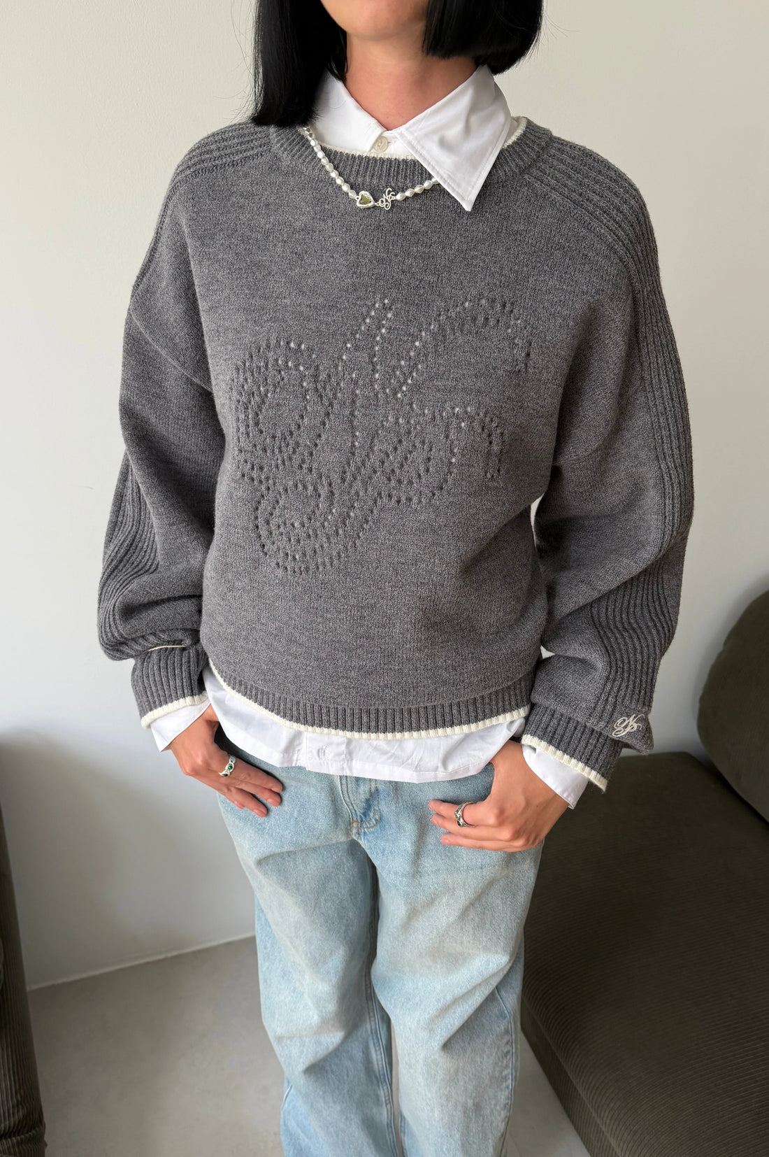 The Employee of the Month Knit Sweater Ash