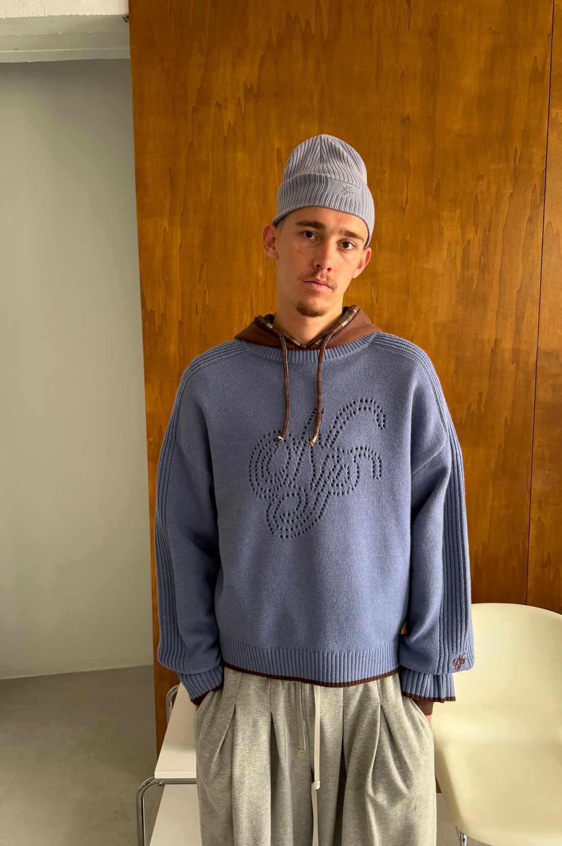 The Employee of the Month Knit Sweater Blue