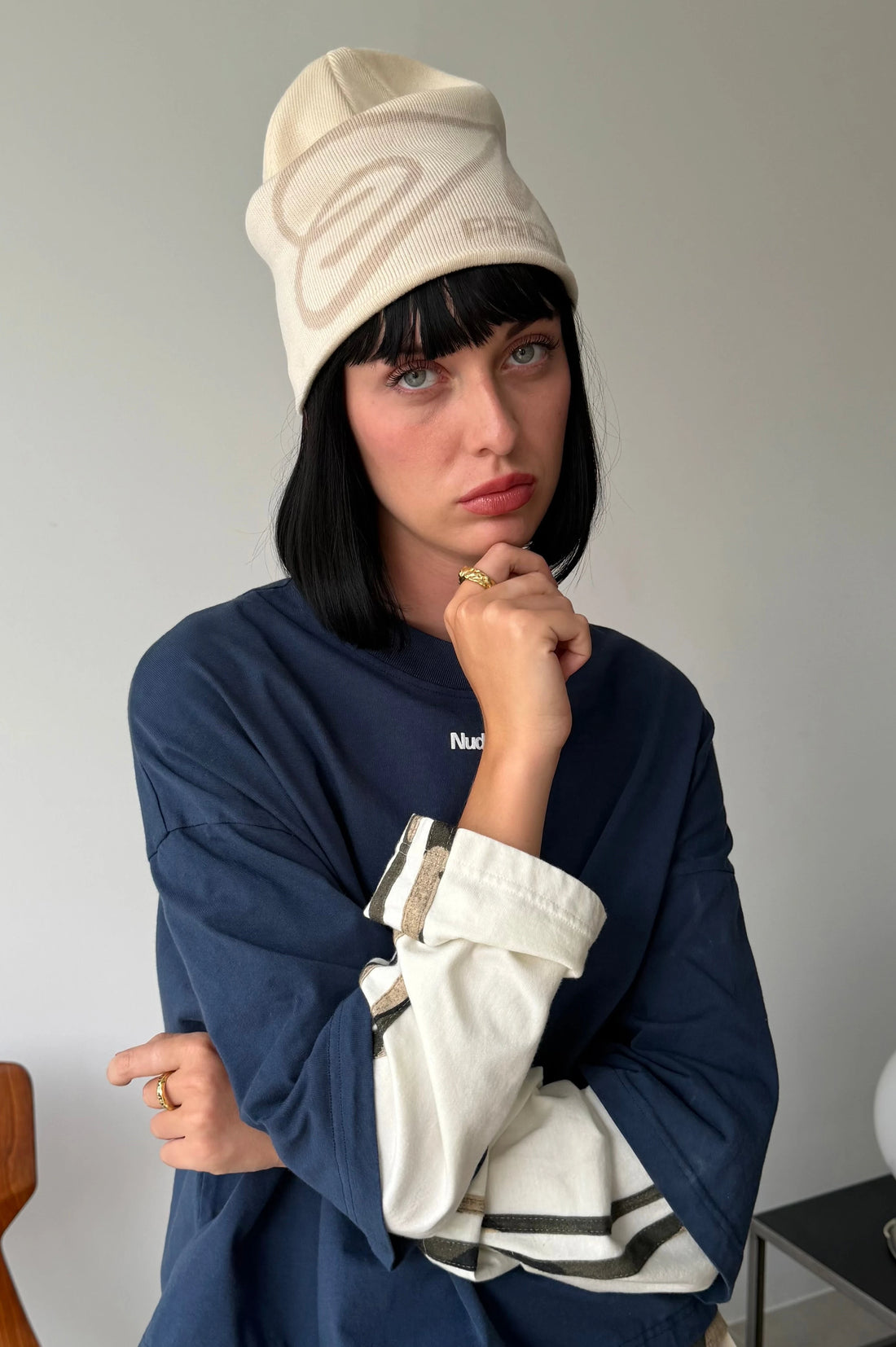 Prime Condom Beanie Ivory