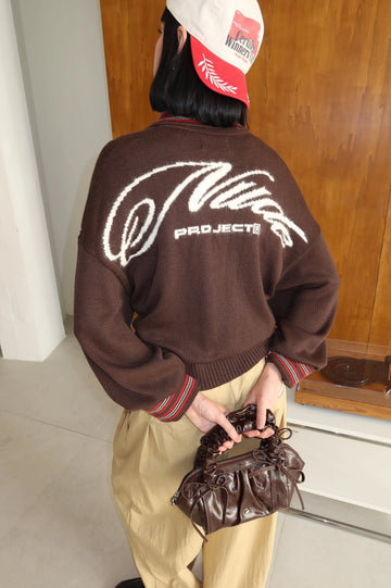 The Consultant Quarter-Zip Knit Brown