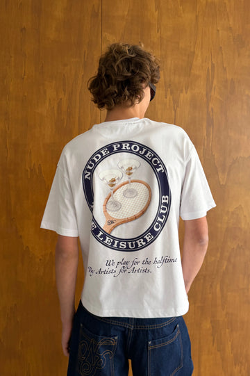 I Need A Break Tee White