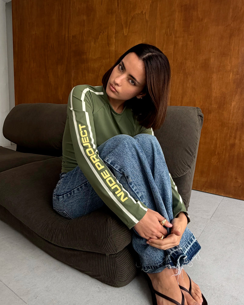 Suzuka Slim Long-Sleeve Tee Green