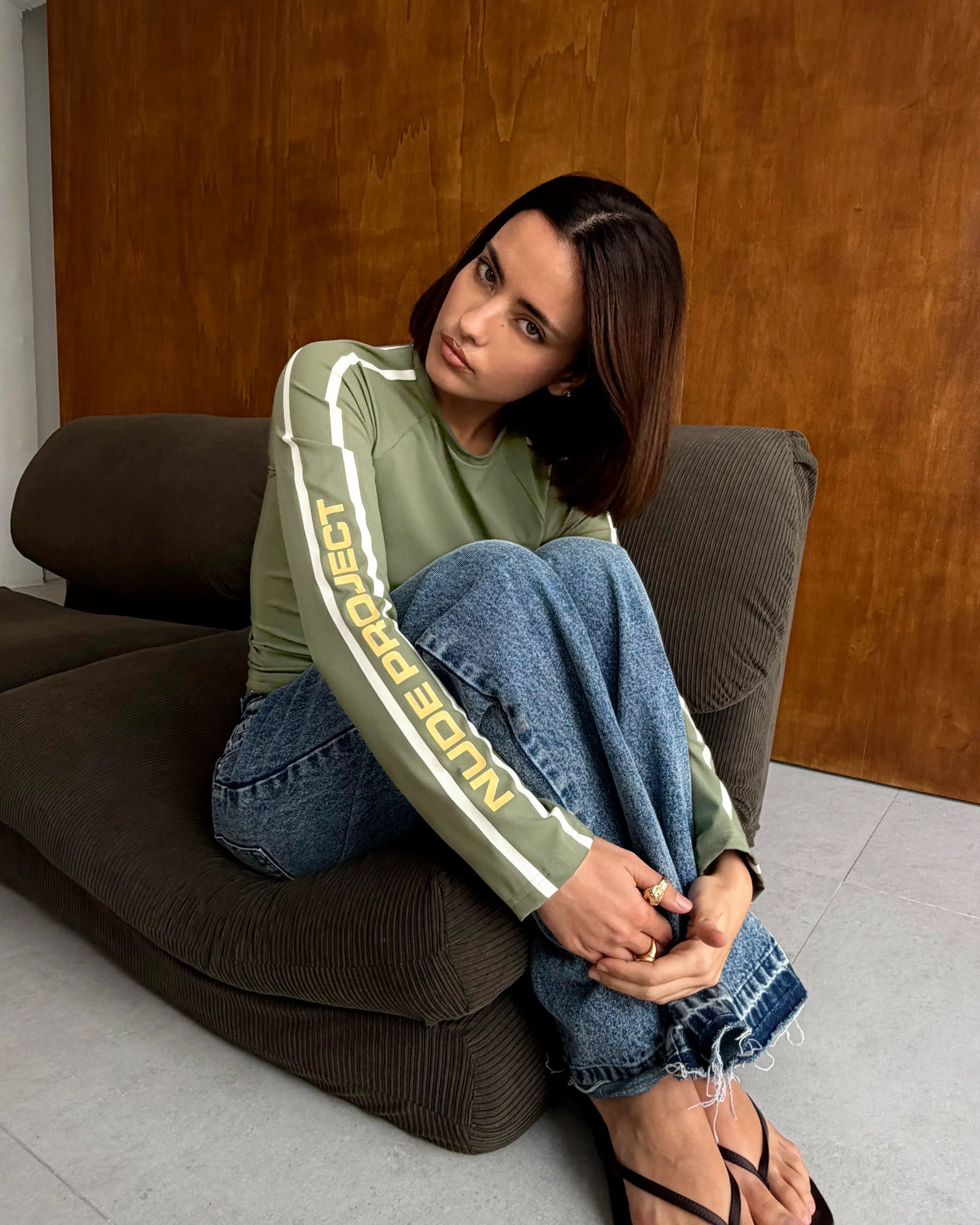 Suzuka Slim Long-Sleeve Tee Green