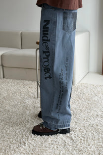 Networking Old Baggy Jeans