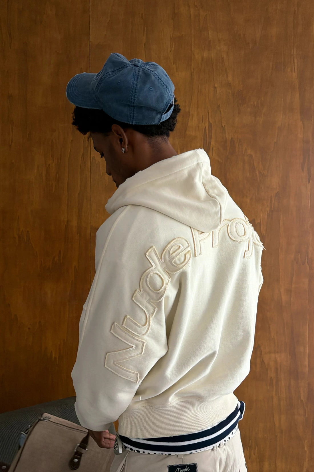 Marble Hoodie Marshmallow