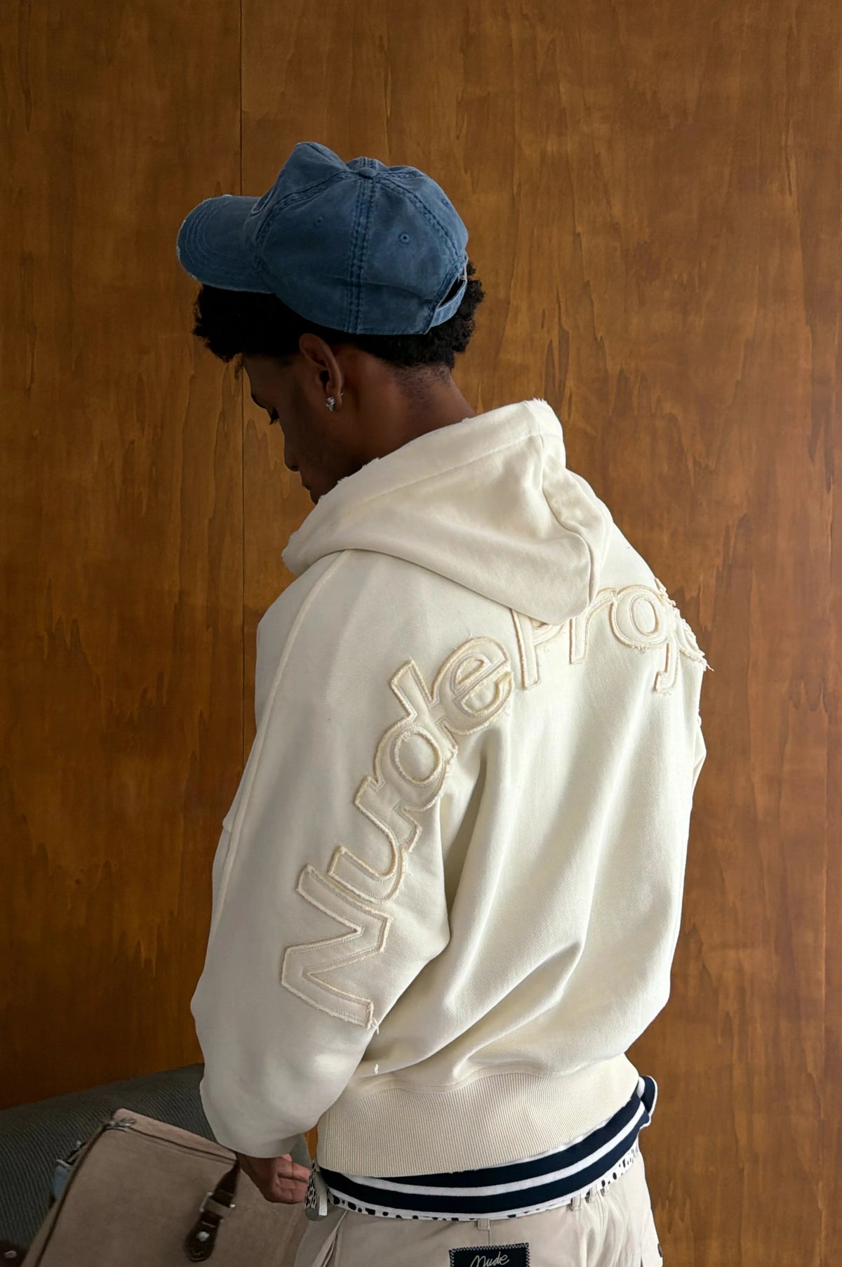 Marble Hoodie Marshmallow