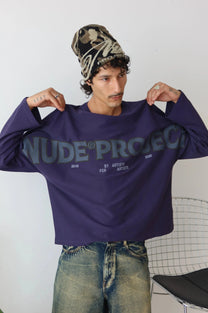 Macro Long-Sleeve Tee Navy