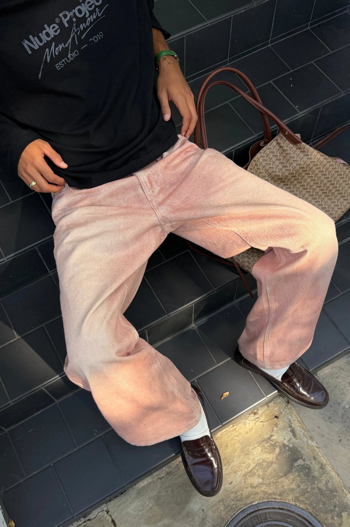 Chelsea Bootcut Jeans Pink