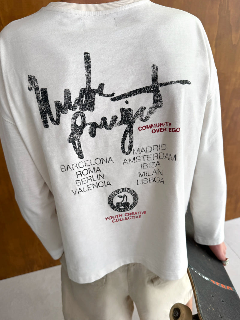 Ego Long-Sleeve Tee Marshmallow