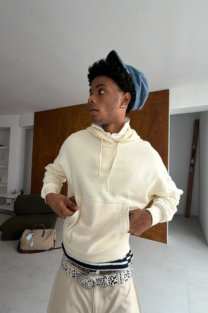 Marble Hoodie Marshmallow