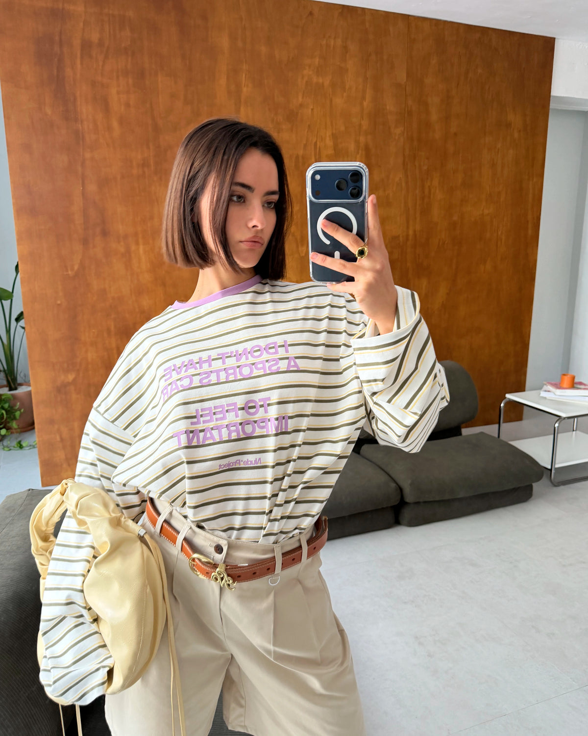 Grid Long-Sleeve Tee