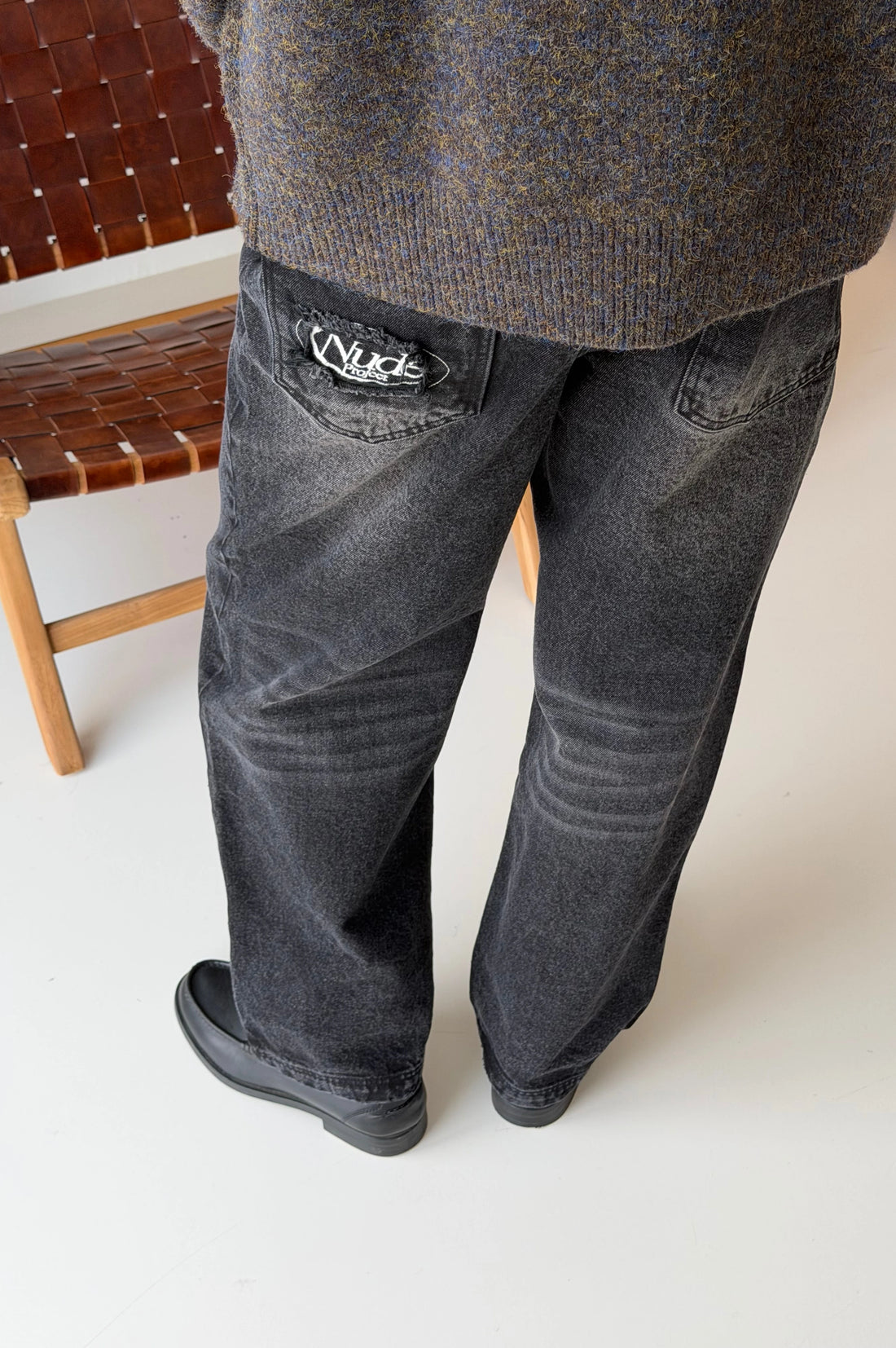 Basic Straight Jeans Black