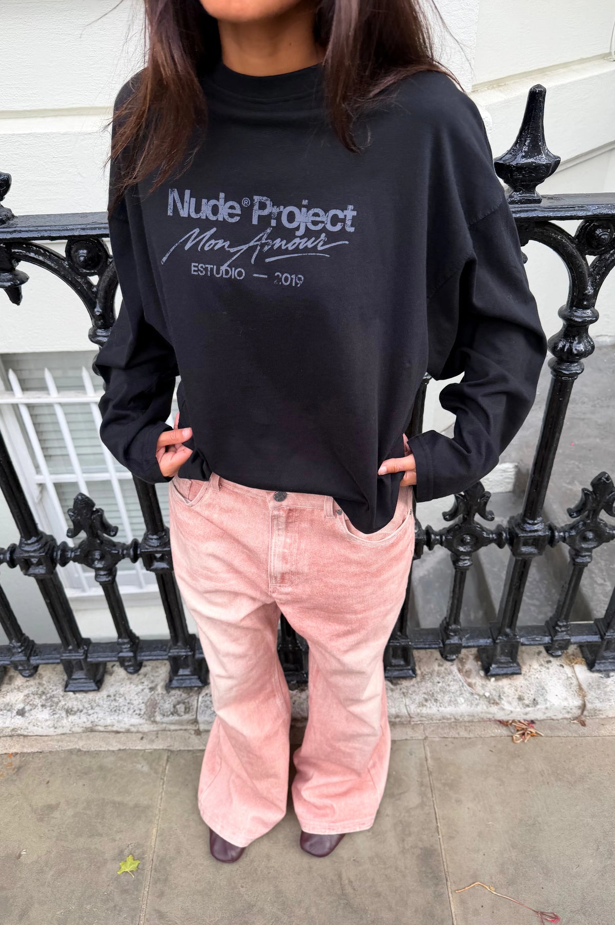 Mon Amour Long-Sleeve Tee Ash