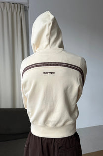 Bone Zip-Up Hoodie