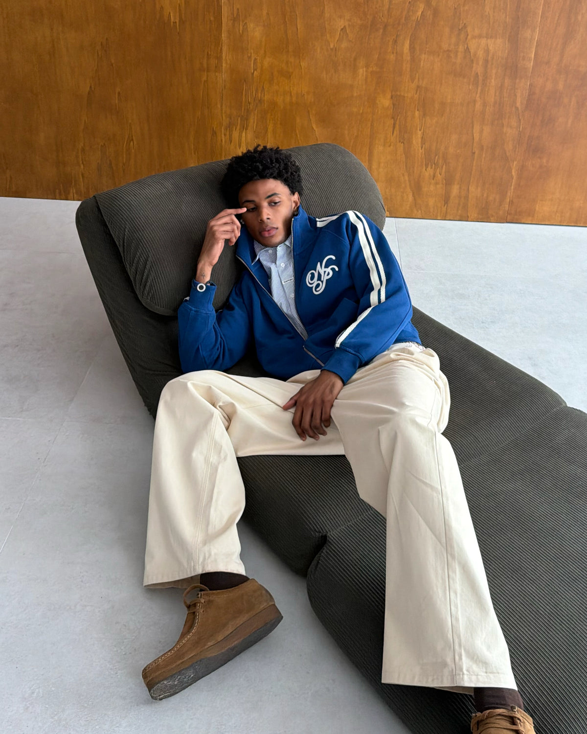 Ying-Yang Zip-Up Navy