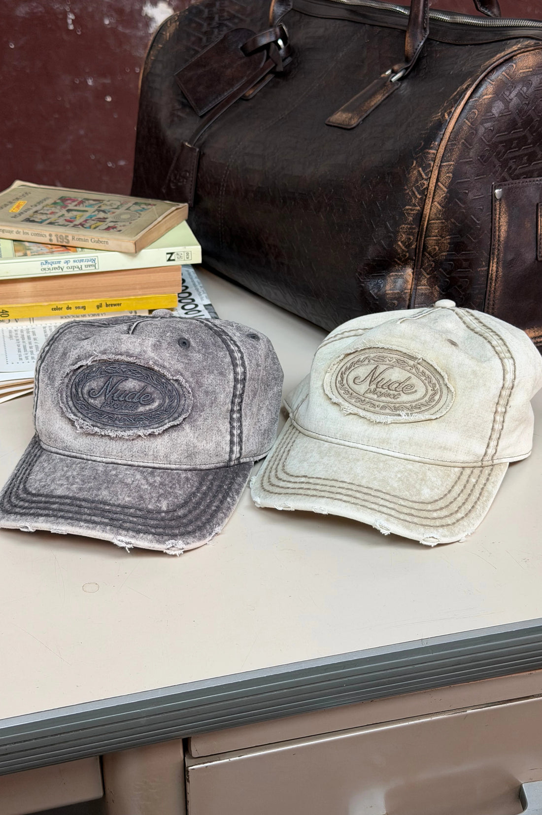 Laurel Denim Cap Beige