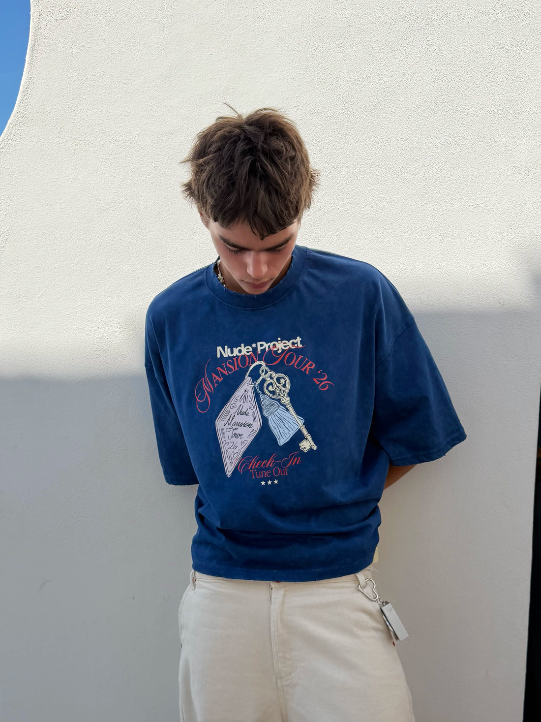 Mansion Key Tee Navy
