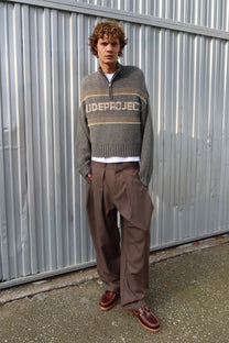Soho Quarter-Zip Knit Sweater