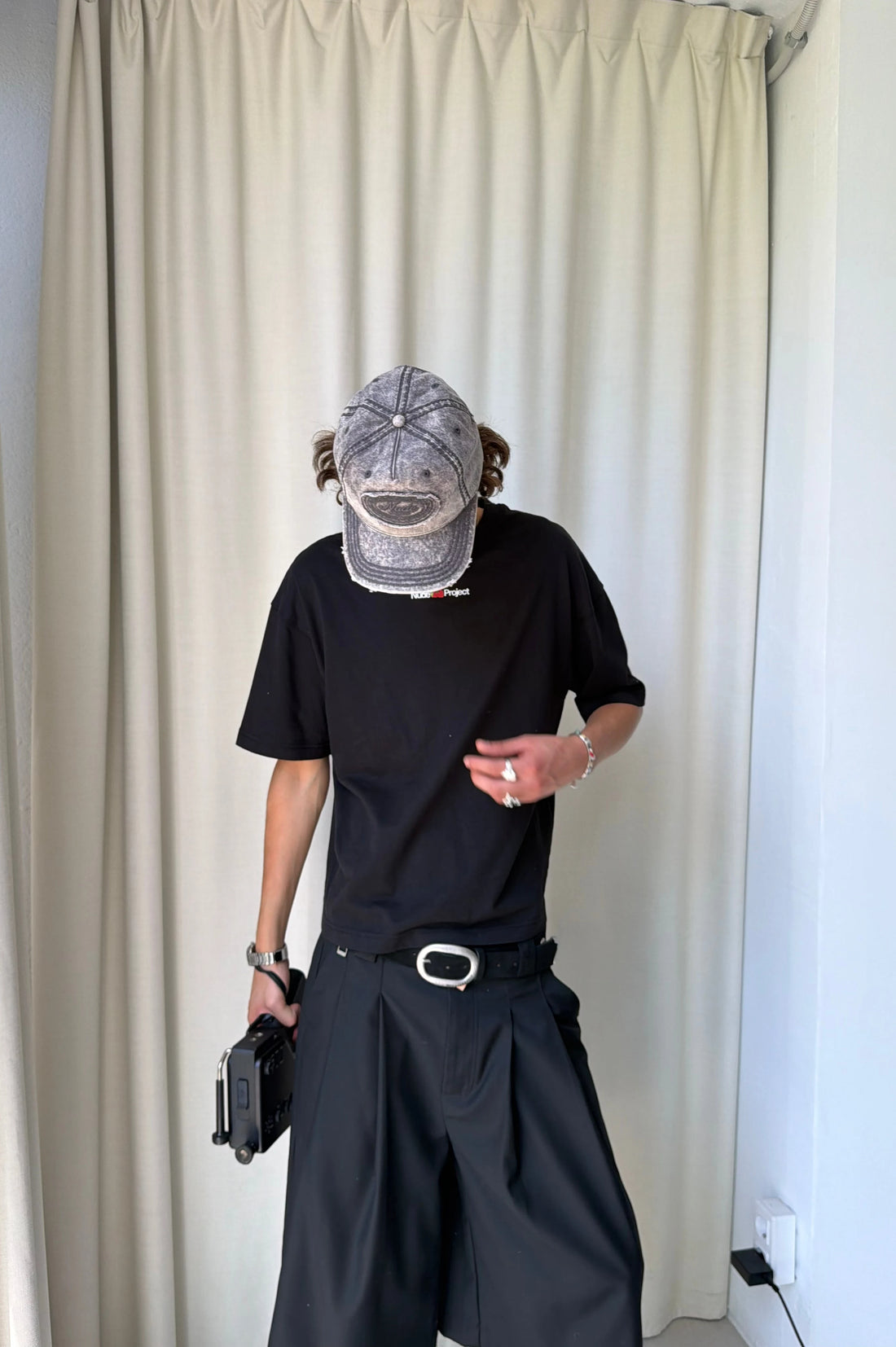 Laurel Denim Cap Washed Black