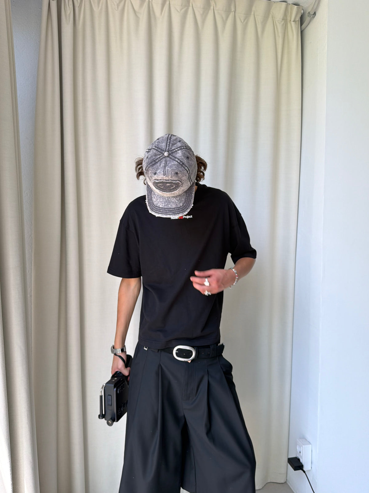 Laurel Denim Cap Washed Black