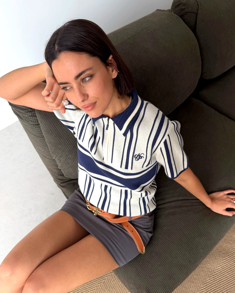 Pierluigi Football Knit Polo