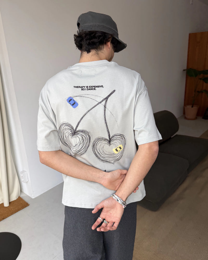 Racing Line Tee Grey