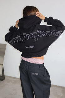 Beast Zip-Up Hoodie Black