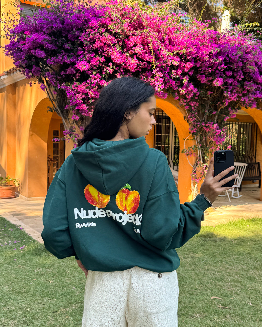 Pessego Hoodie Green