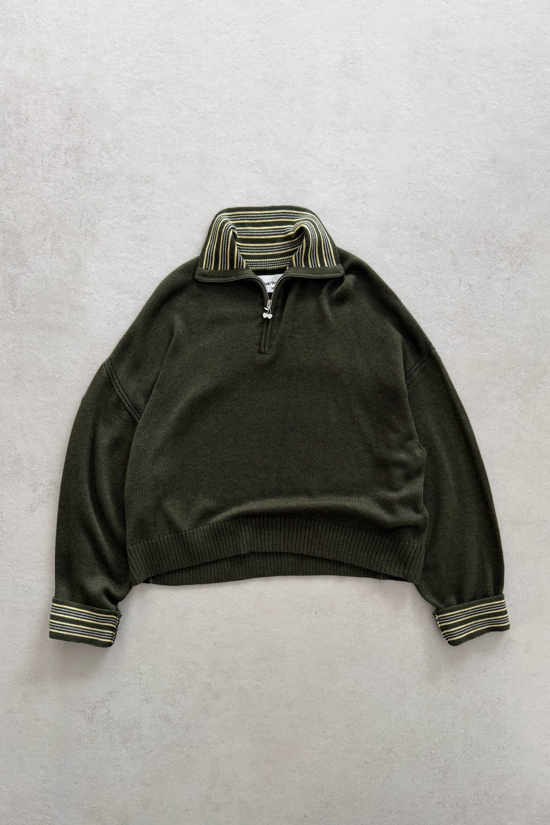 The Consultant Quarter-Zip Knit Green