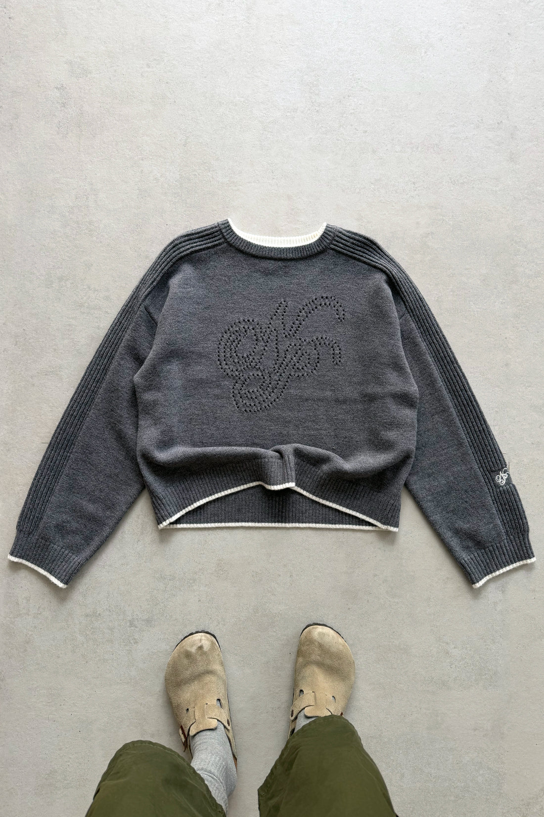 The Employee of the Month Knit Sweater Ash