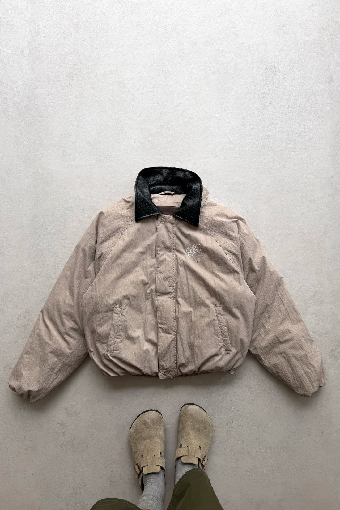 The Freelancer Bomber Jacket Beige