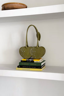 Cherry Leather Bag Green