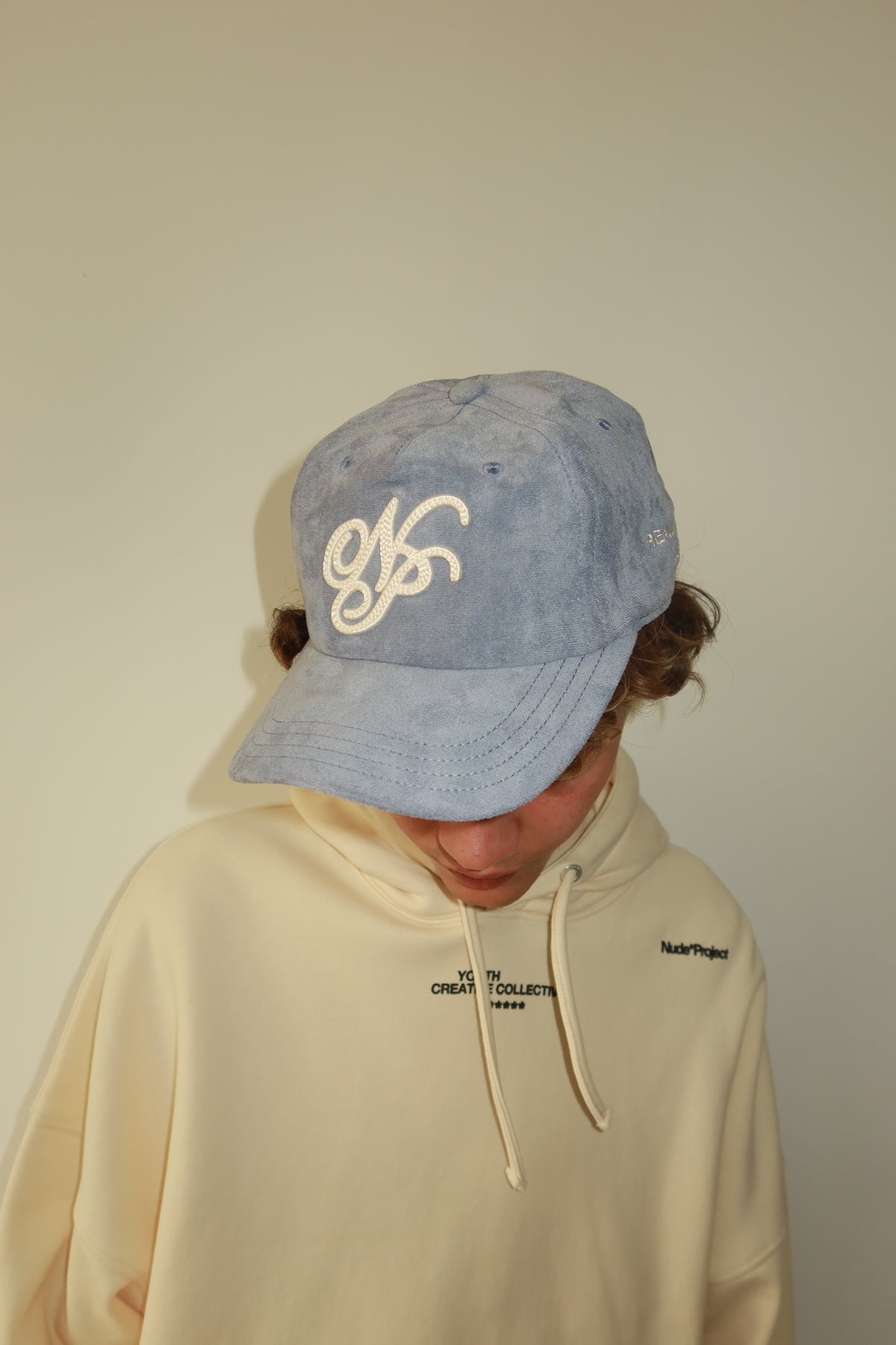 Script Cap Baby Blue