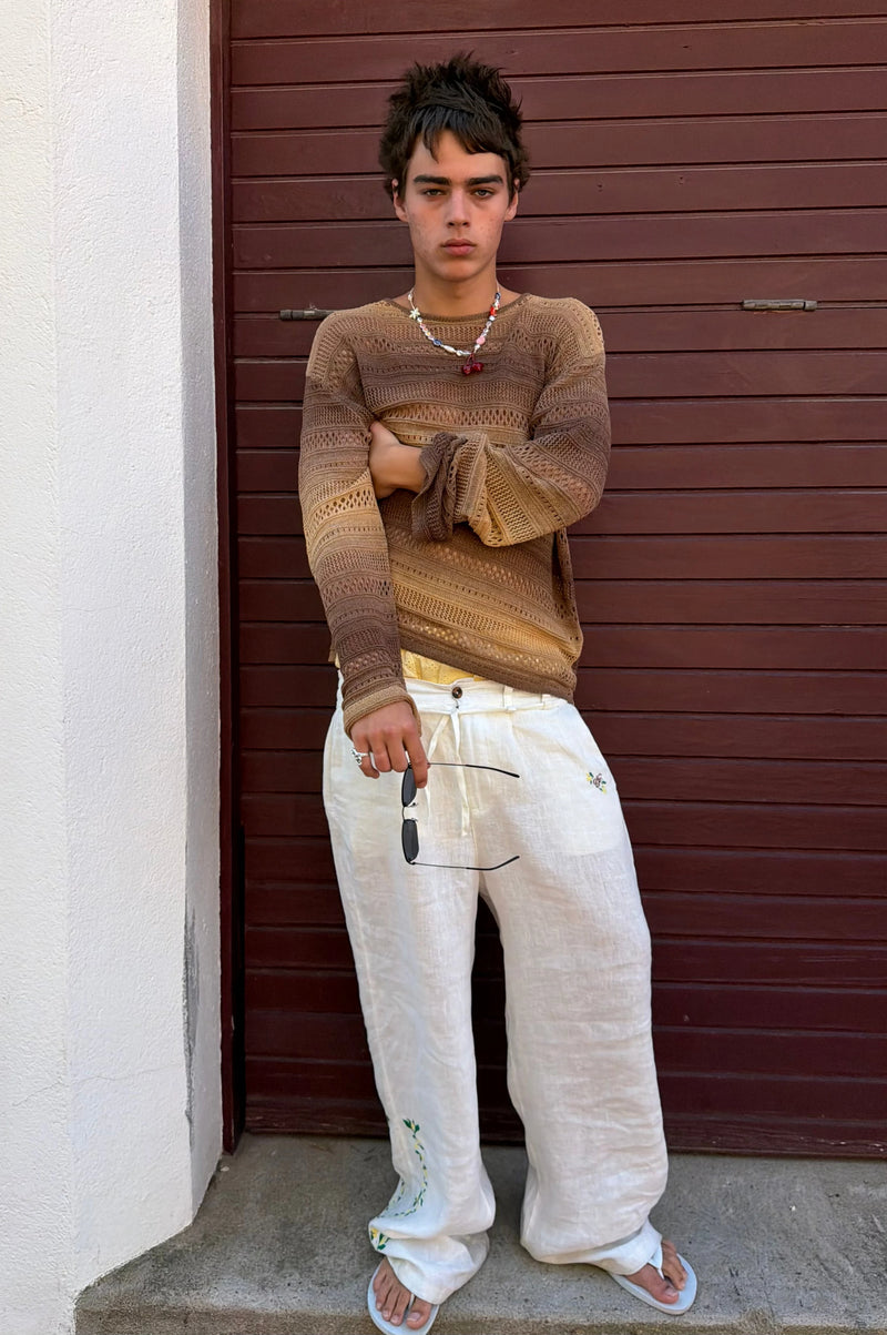 Kimchi Linen Pants White