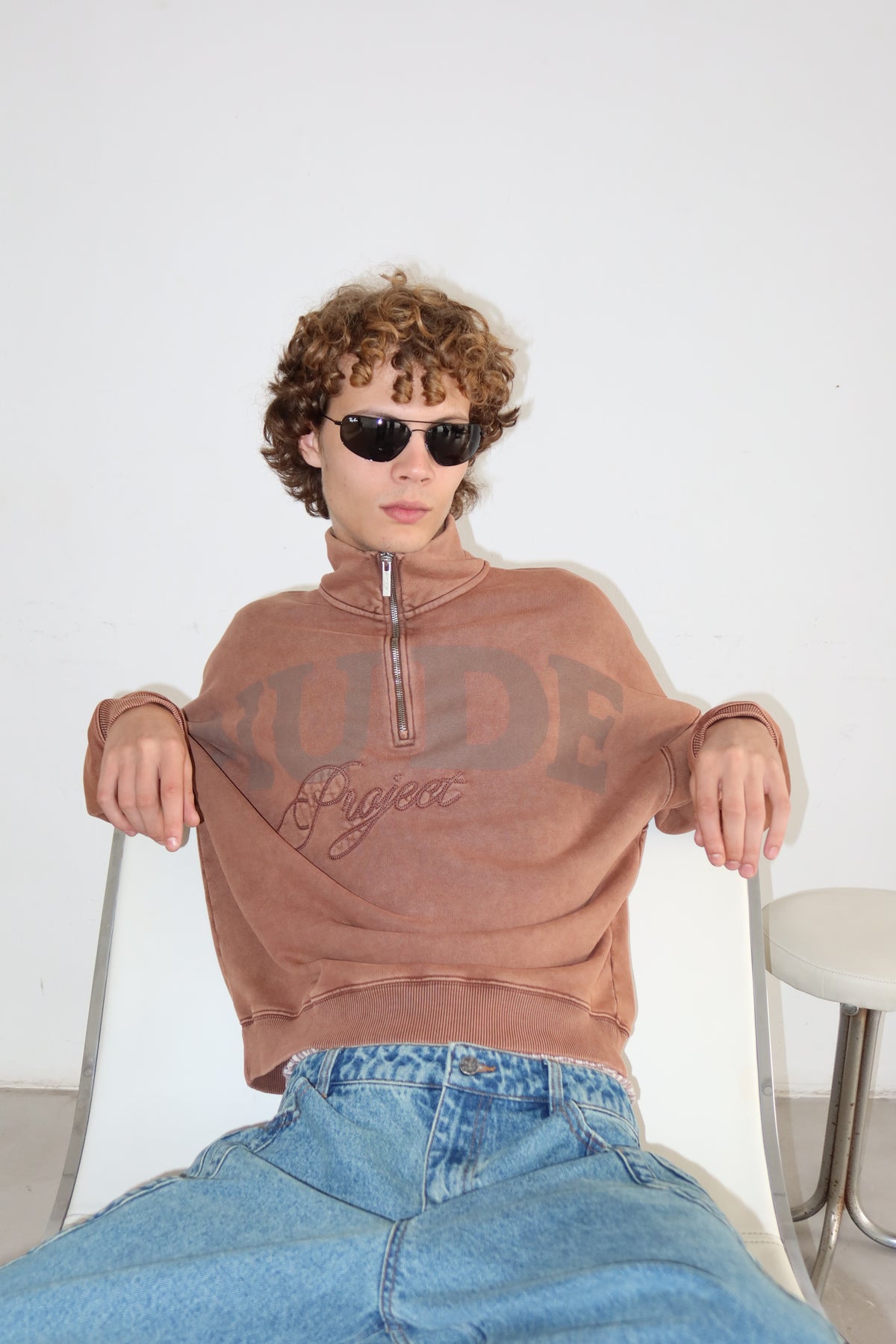 Daegu Quarter-Zip Brown