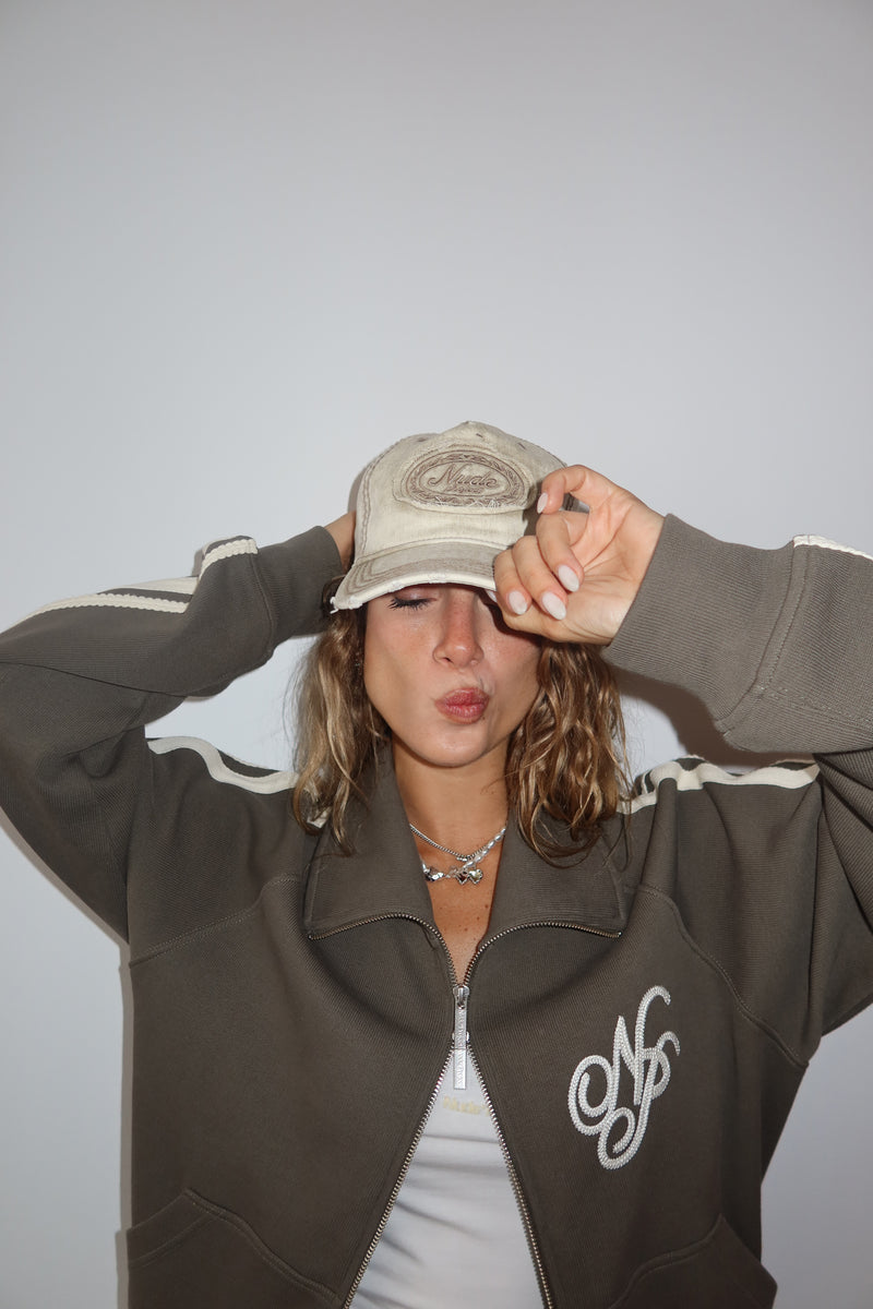 Laurel Denim Cap Beige