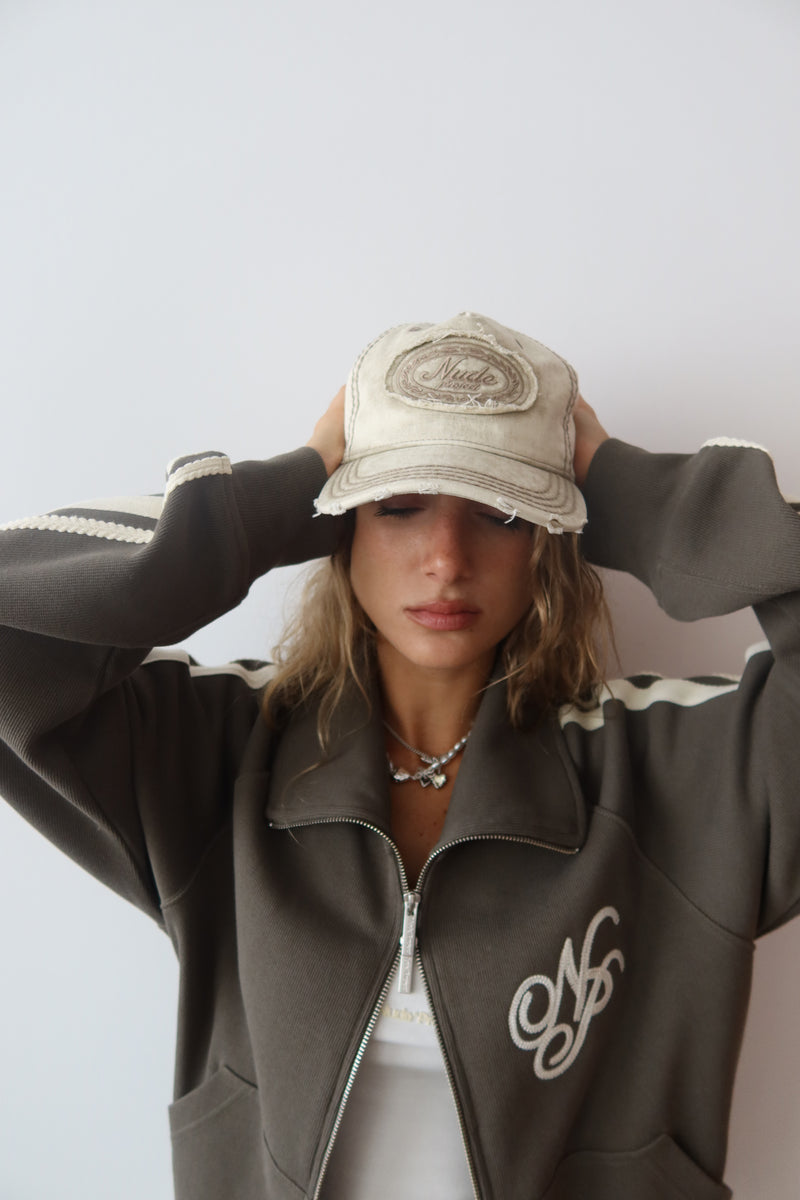 Laurel Denim Cap Beige