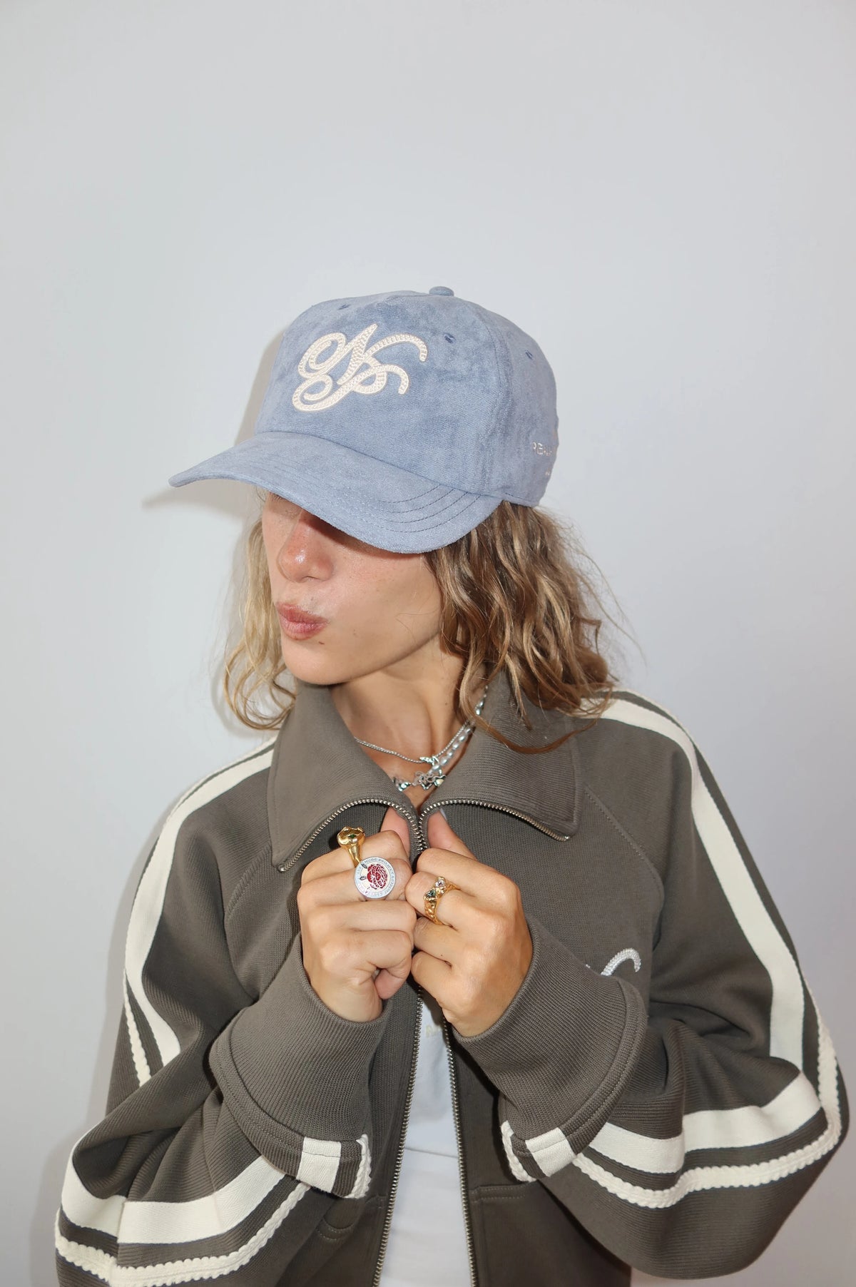 Script Cap Baby Blue