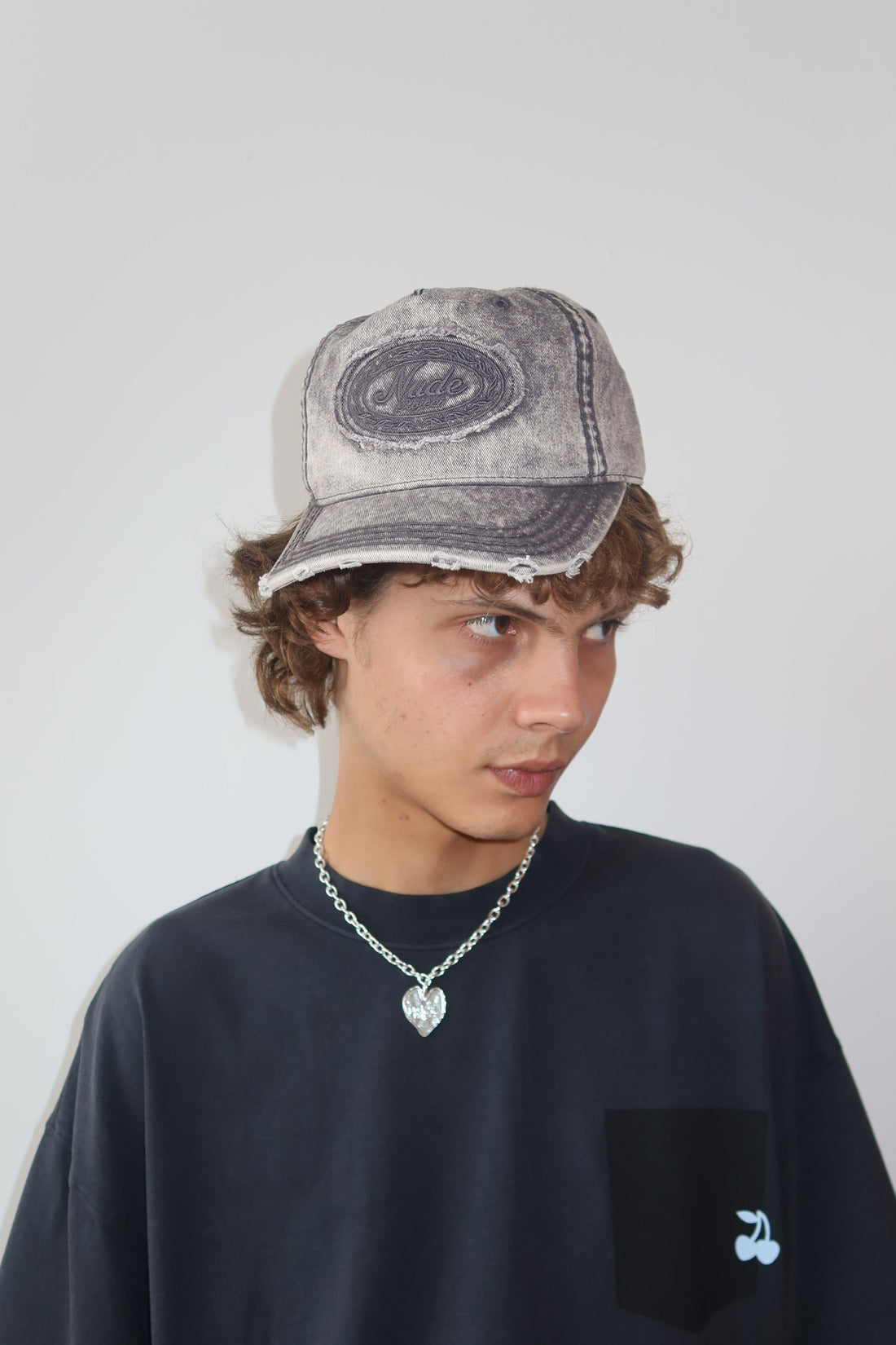 Laurel Denim Cap Washed Black
