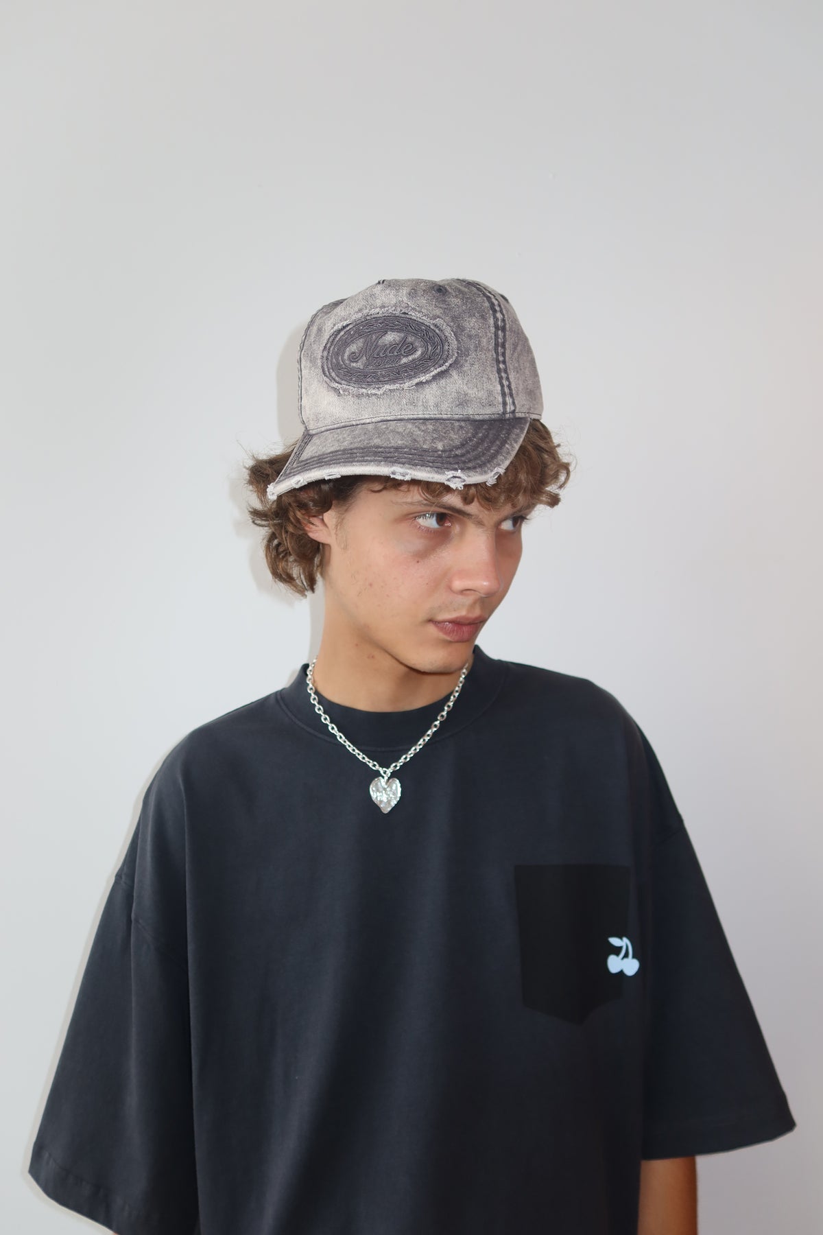Laurel Denim Cap Washed Black