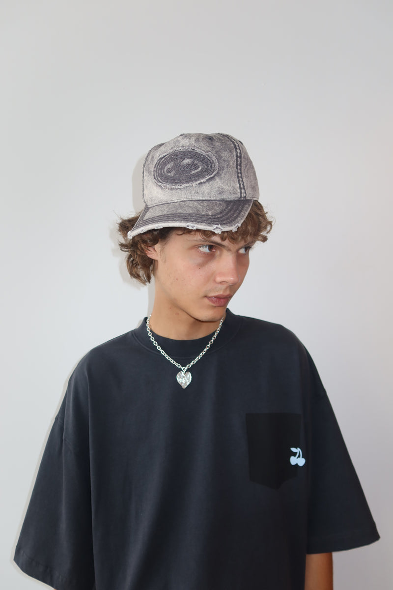Laurel Denim Cap Washed Black