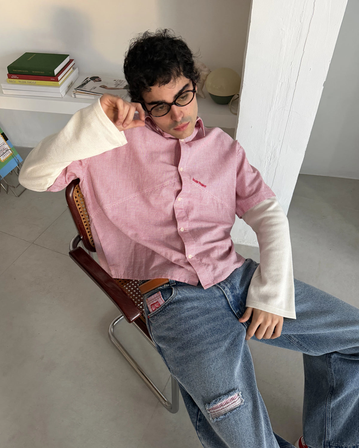 Palier Double Sleeve Shirt Red