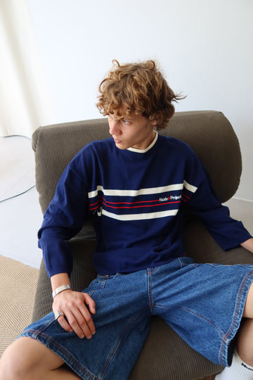 Smith Knit Sweater Navy