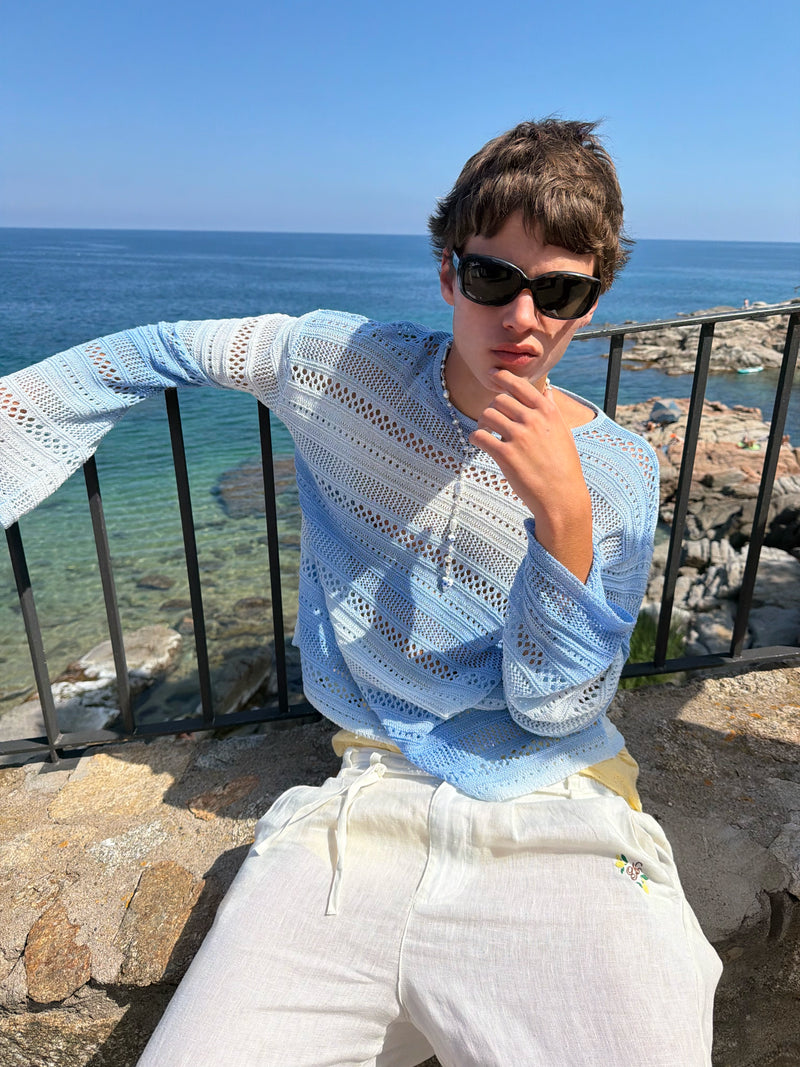 Es Vedra Knit Sweater Blue