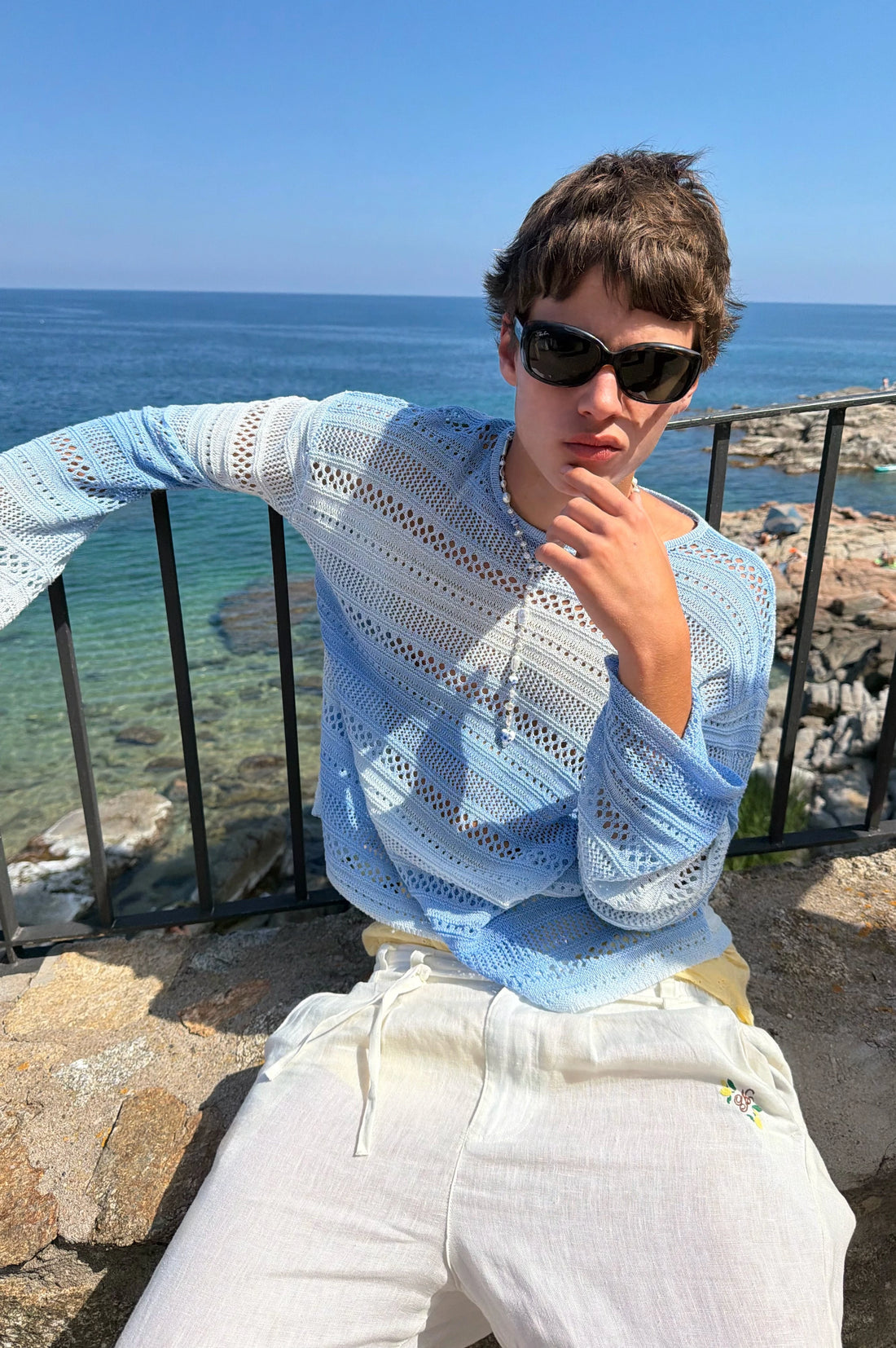 Es Vedra Knit Sweater Blue