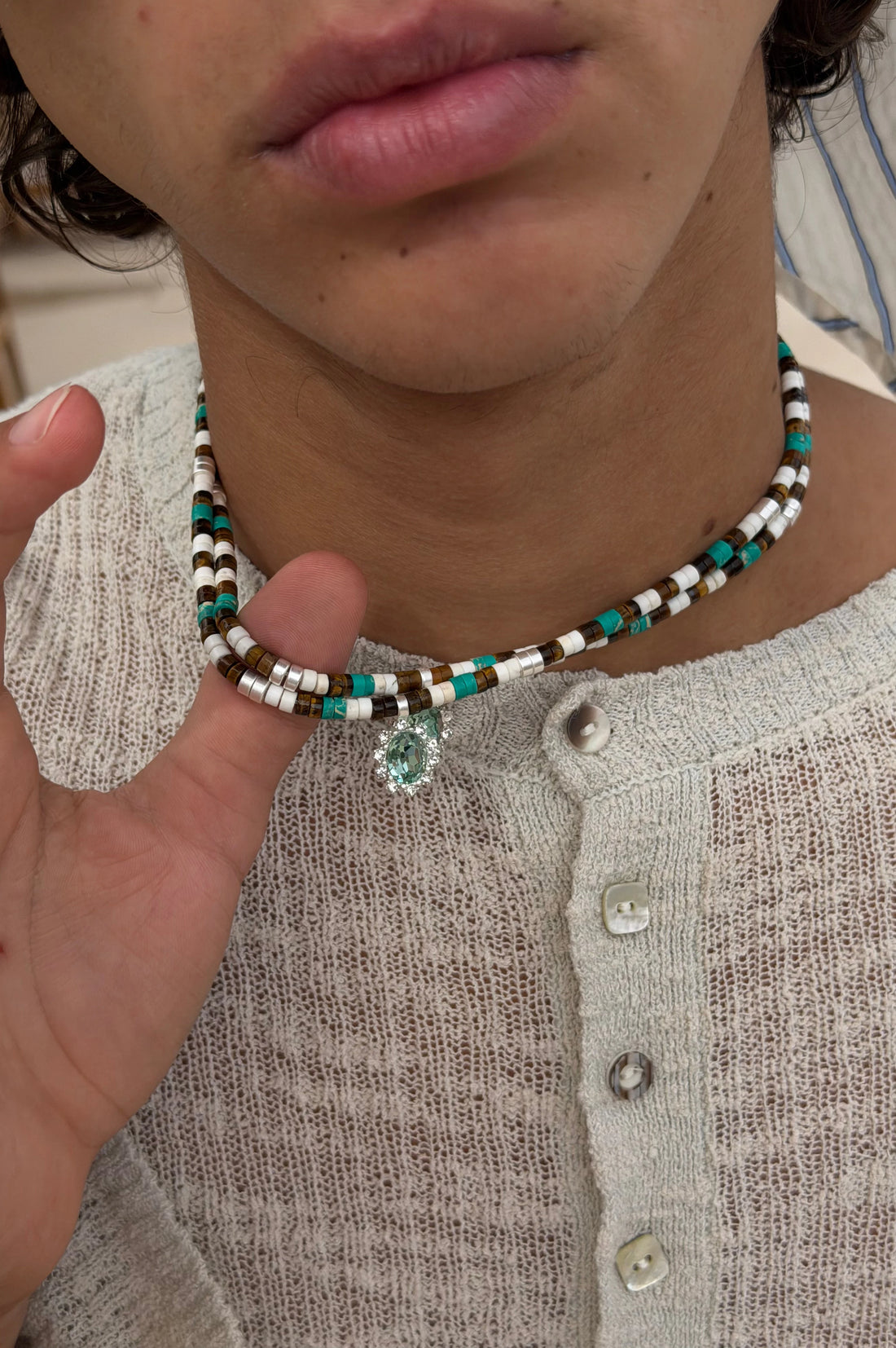Famara Necklace Blue
